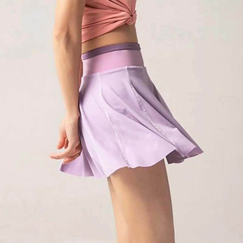 Cloud Hide Women Sports Tennis Skirts Golf Skirt Fitness Shorts High Waist Athletic Running Short Quick Dry Sport Skort Pocket-THAT FASHION STORE