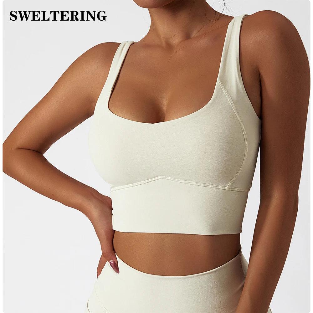 New Nylon Bra Top Women Sexy Tight Sports Bra Gym Fitness Yoga Women's Underwear Chest Pad Removable Anti-shake Women's Bra-THAT FASHION STORE