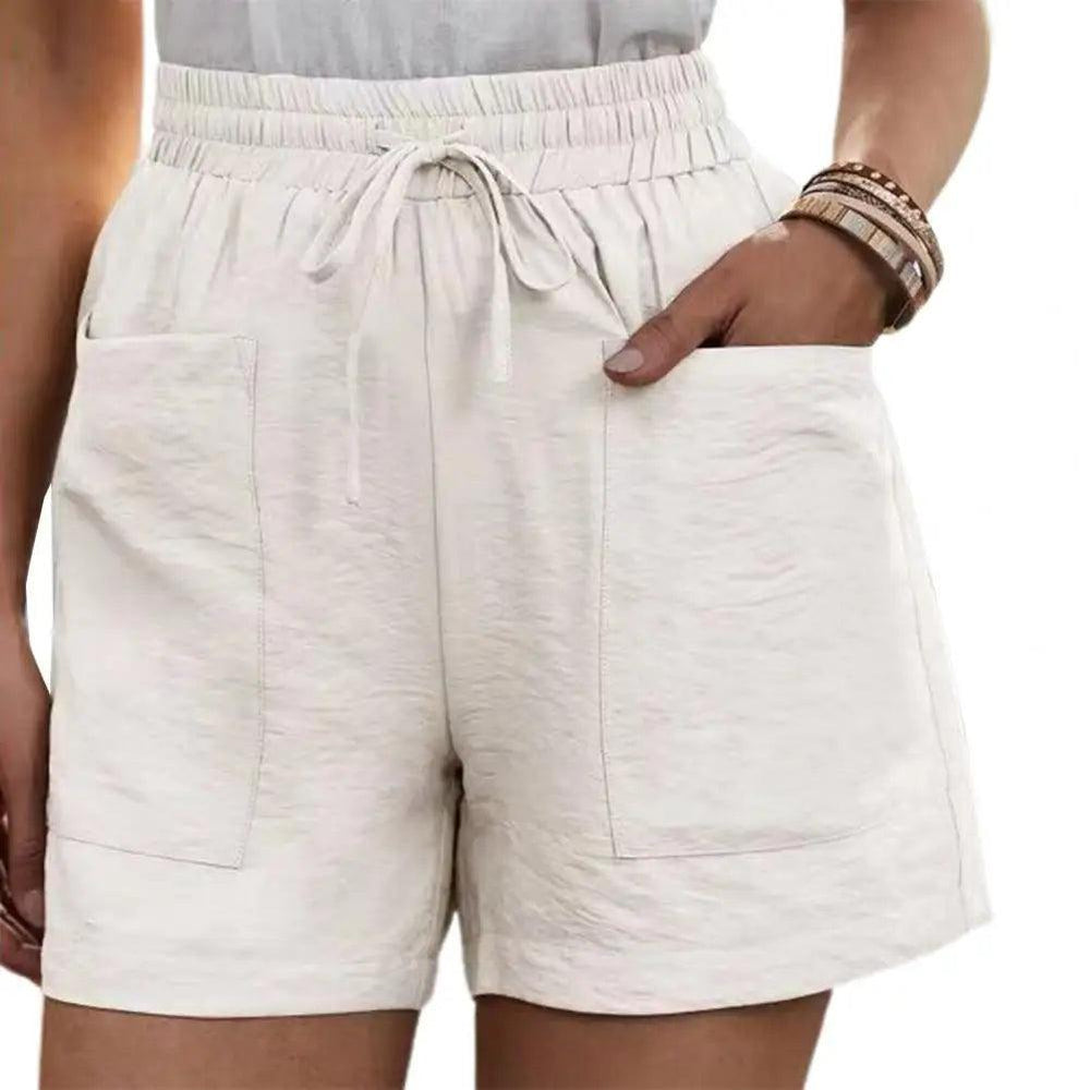 Oversized Shorts for Women's 2023 Summer Fashion Casual Loose Straight Shorts Women's Elastic Waist Cropped Pants-THAT FASHION STORE