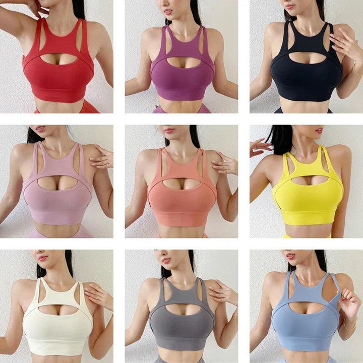 Sexy Women's Sports Bra Tight Elastic Gym Top Women Sport Yoga Bras Push Up Bralette Crop Top Fitness Running Activ Sportwear-THAT FASHION STORE