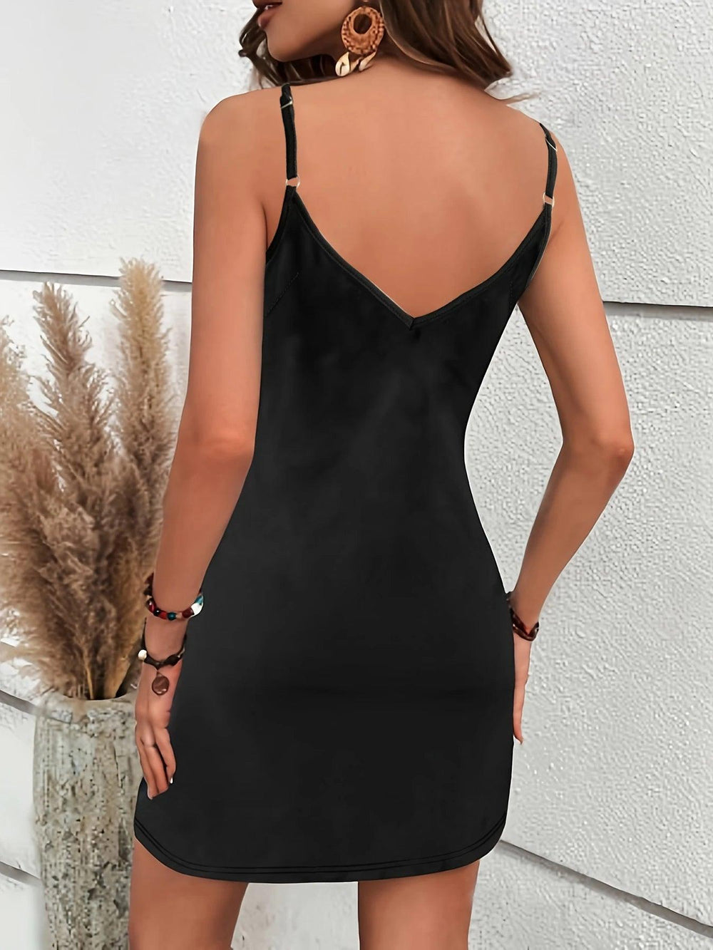 European and American summer women's new fashion sexy tight V-neck sleeveless suspender dress for women-THAT FASHION STORE