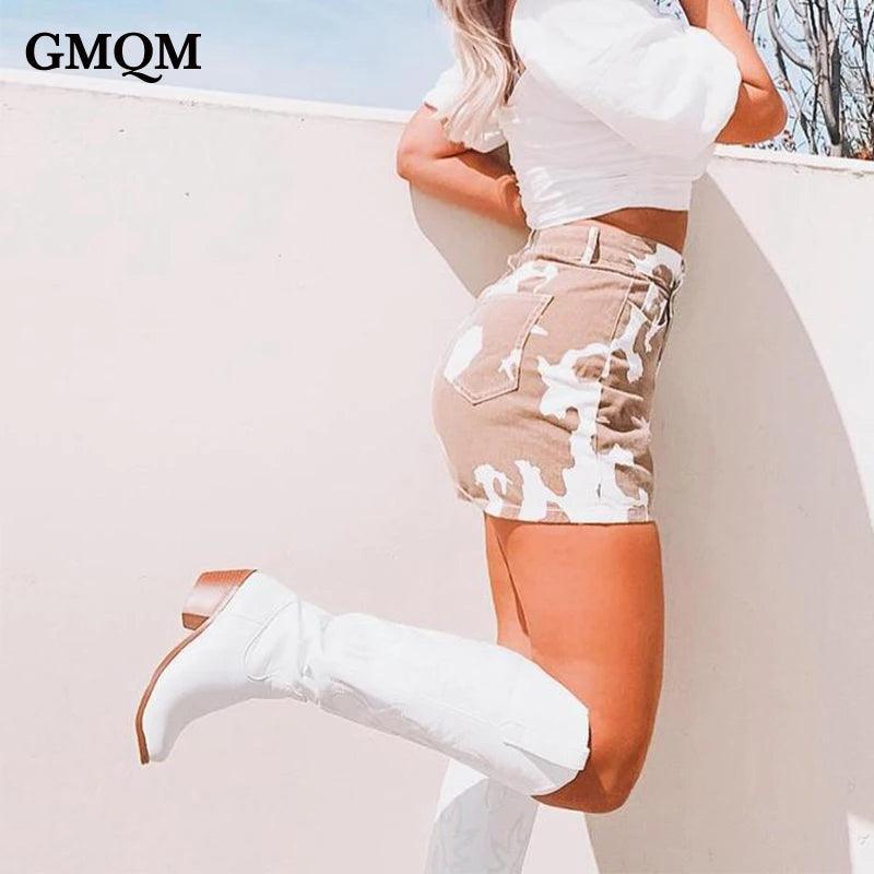 GMQM New Fashion Women 's Embroidered Western CowBoy Shoes Knee High Boots PU Chunky Heel Platform Boots Pointed Toe Punk Style-THAT FASHION STORE