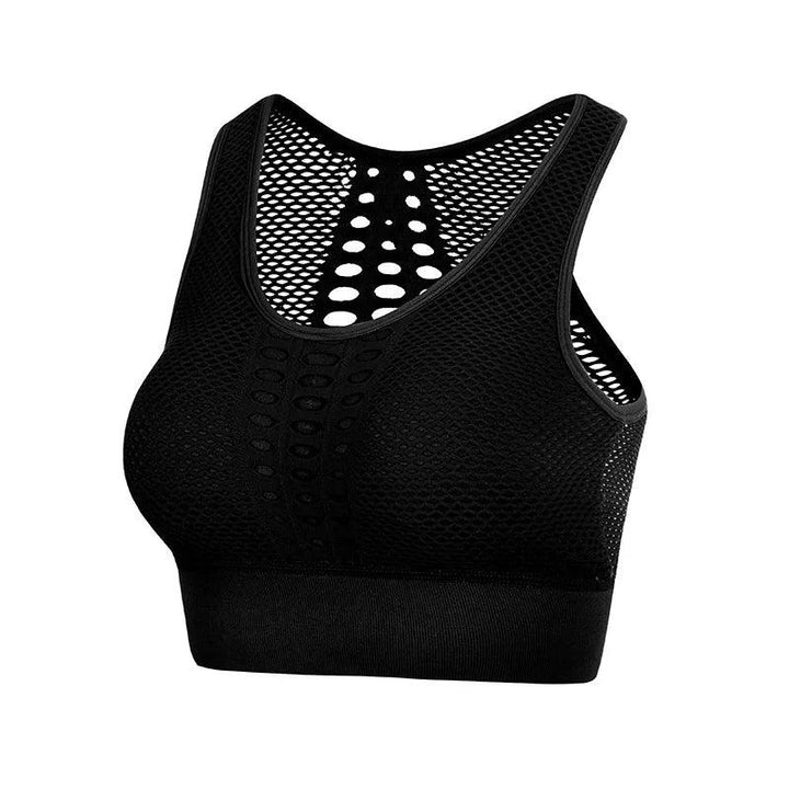 Women Breathable Active Bra Sports Bra Sexy Mesh Sports Top Push Up Gym Fitness Underwear Female Seamless Running Yoga Bra-THAT FASHION STORE