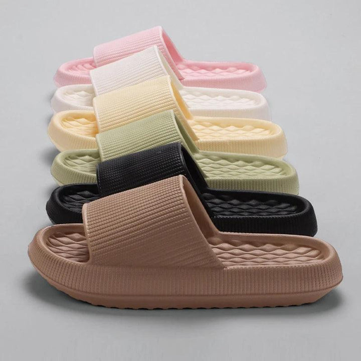 Eva Thick Platform Cloud Slippers Women Soft Sole Pillow Slides 2024 Summer Beach Sandals Woman Non Slip Bathroom Home Shoes-THAT FASHION STORE