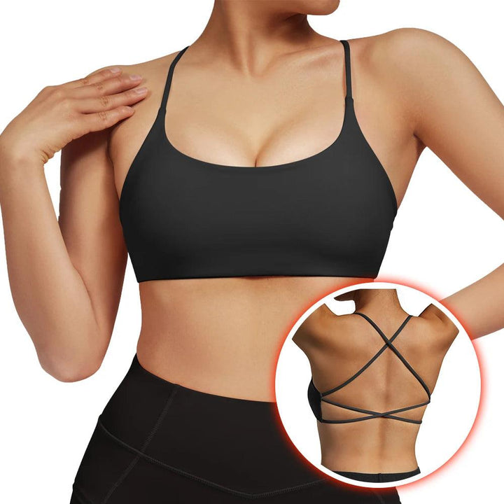 Sports Bra For Fitness Women With Pad Workout Running Tank Top Female Backless Shockproof Breathable Underwear Yoga Bra Women-THAT FASHION STORE