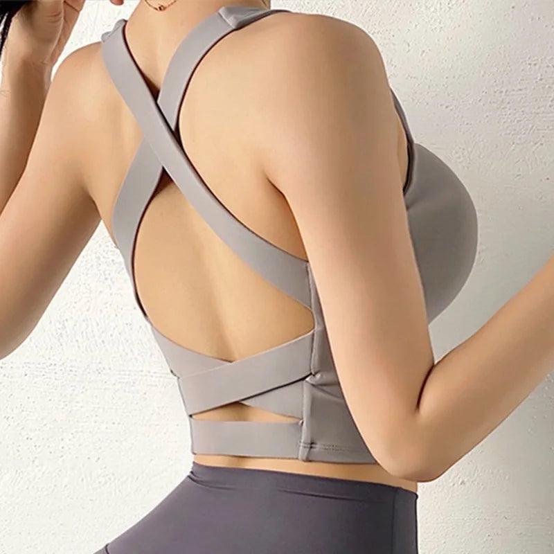 High Impact Sports Bra Zipper Yoga Bras Women Shockproof Push Up Brassiere Spots Top Crop Underwear Fitness Gym Shirt Sportswear-THAT FASHION STORE