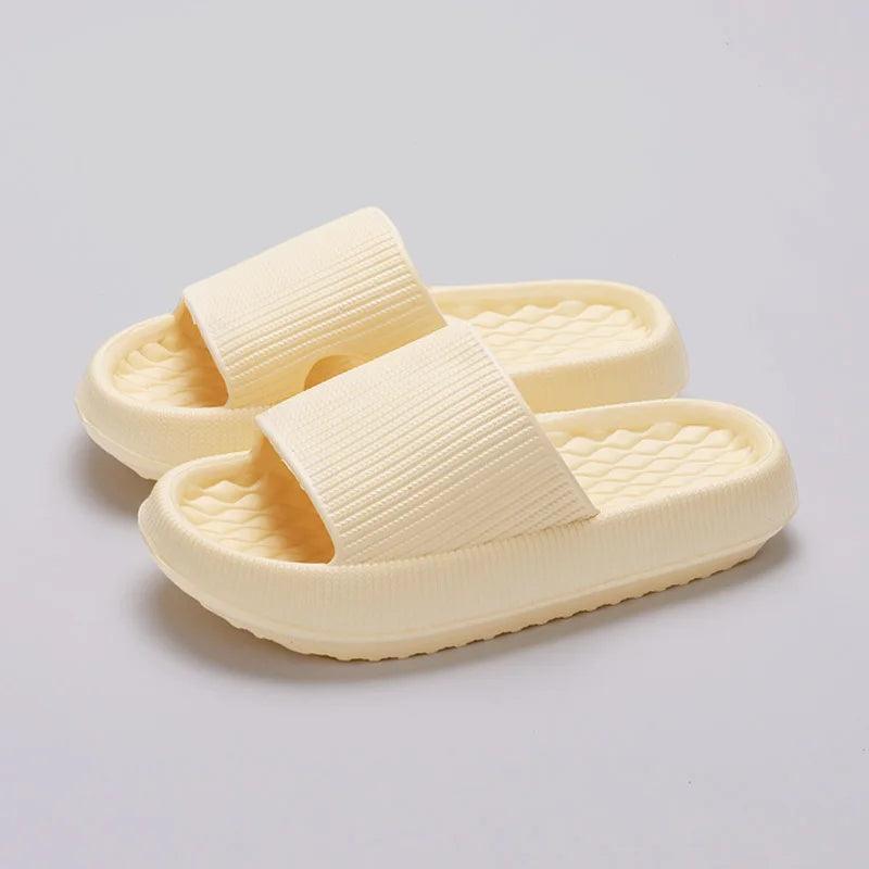 Eva Thick Platform Cloud Slippers Women Soft Sole Pillow Slides 2024 Summer Beach Sandals Woman Non Slip Bathroom Home Shoes-THAT FASHION STORE