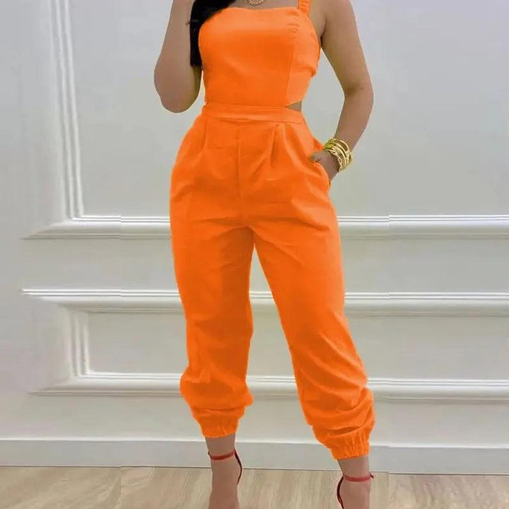 Women's Jumpsuit Elegant Sexy Suspender Printed Jumpsuits Casual Hip Waist Overalls Romper For Women Spring Summer 2023-THAT FASHION STORE