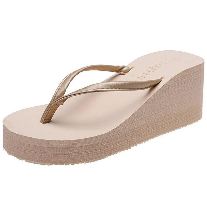 Women's Summer Beach Wedges Flip-Flops Lightweight Clip Toe Platform Sandals Woman High Heeled Outdoor Slides Orthopedic Shoes-THAT FASHION STORE