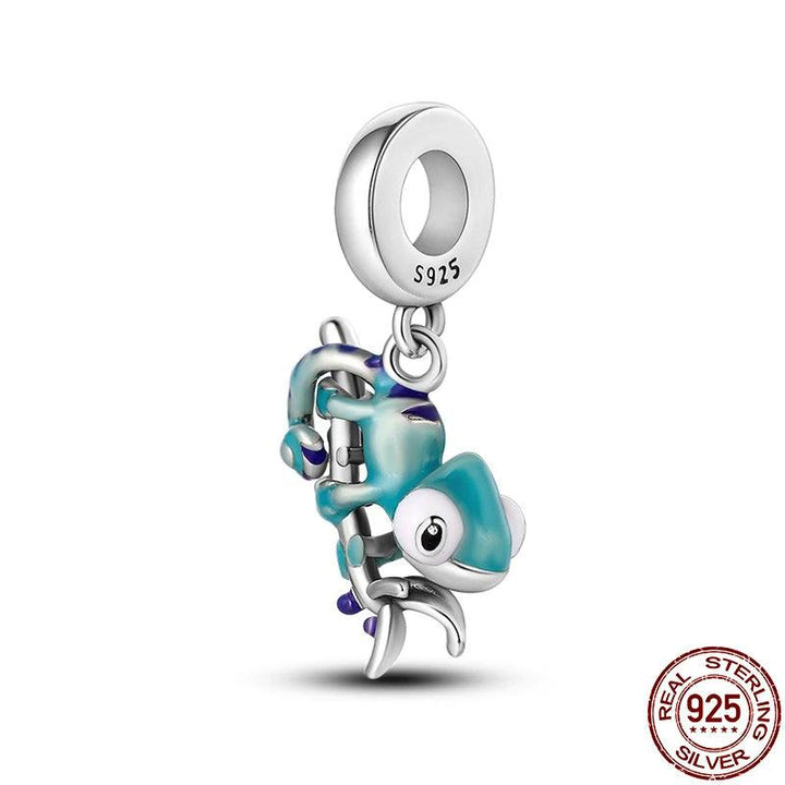 Hot Sale 925 Silver Chameleon Firefly Charm Fits Original Pandora Charm Bracelet Silver 925 Charm Beads DIY Boutique Jewelry-THAT FASHION STORE