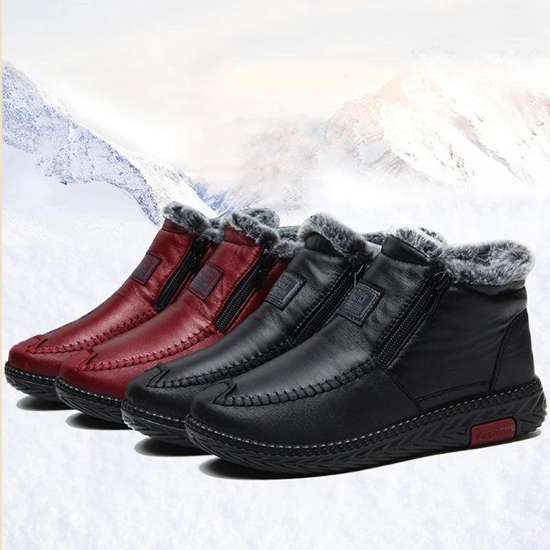 Women Snow Boots Waterproof Winter Plush Casual Women Shoes Antislip Female Ankel Boots 2023 Fashion Women Boots-THAT FASHION STORE