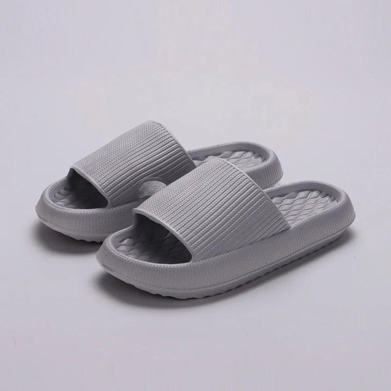 Eva Thick Platform Cloud Slippers Women Soft Sole Pillow Slides 2024 Summer Beach Sandals Woman Non Slip Bathroom Home Shoes-THAT FASHION STORE