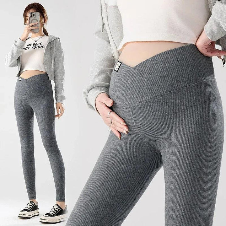 Across V Belly Maternity Legging 2024 Spring Summer Fashion Pencil Pants Clothes for Pregnant Women Youth Pregnancy Casual Wear-THAT FASHION STORE