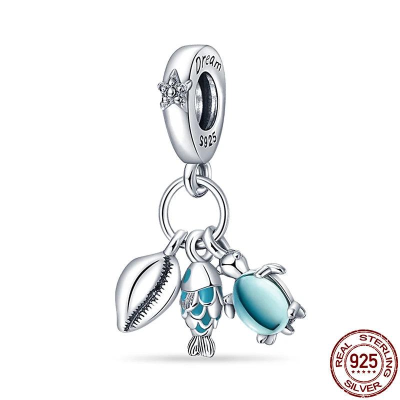 Hot Sale 925 Silver Chameleon Firefly Charm Fits Original Pandora Charm Bracelet Silver 925 Charm Beads DIY Boutique Jewelry-THAT FASHION STORE