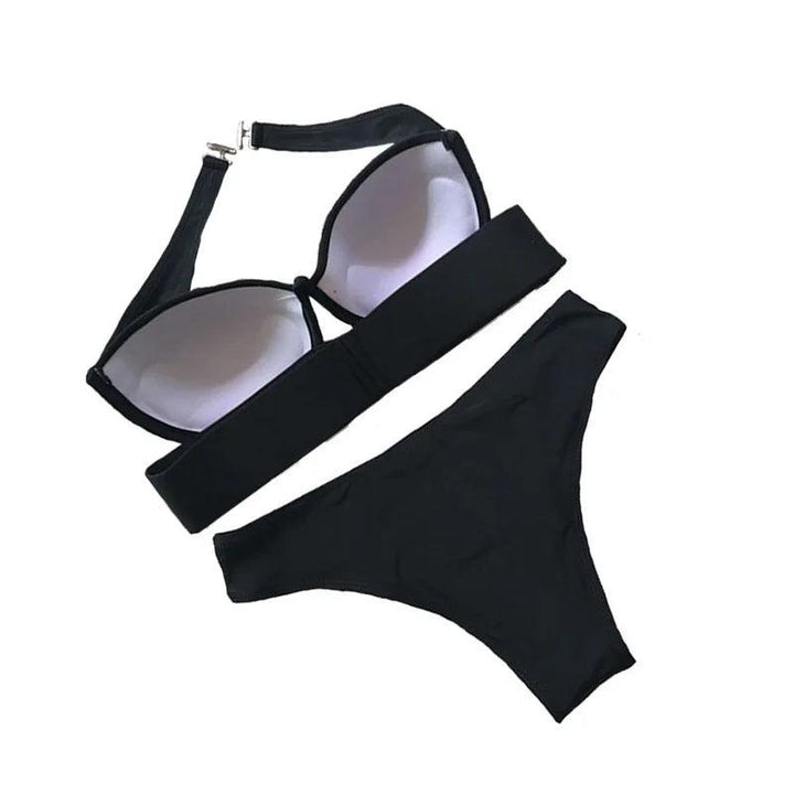 Bikini Swimwear Women 2024 New Bikini Bra Black Pack Swimsuit Women's Swimsuit Bikini-THAT FASHION STORE