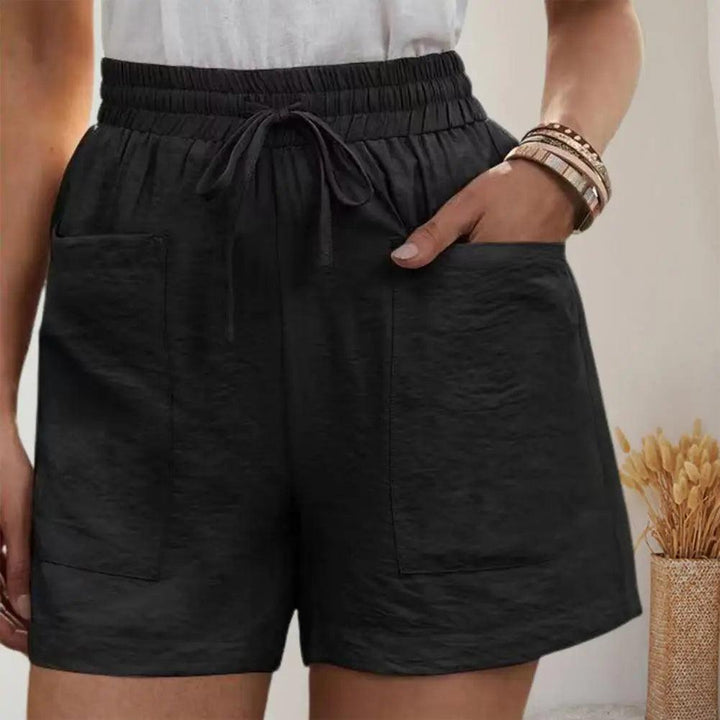 Oversized Shorts for Women's 2023 Summer Fashion Casual Loose Straight Shorts Women's Elastic Waist Cropped Pants-THAT FASHION STORE