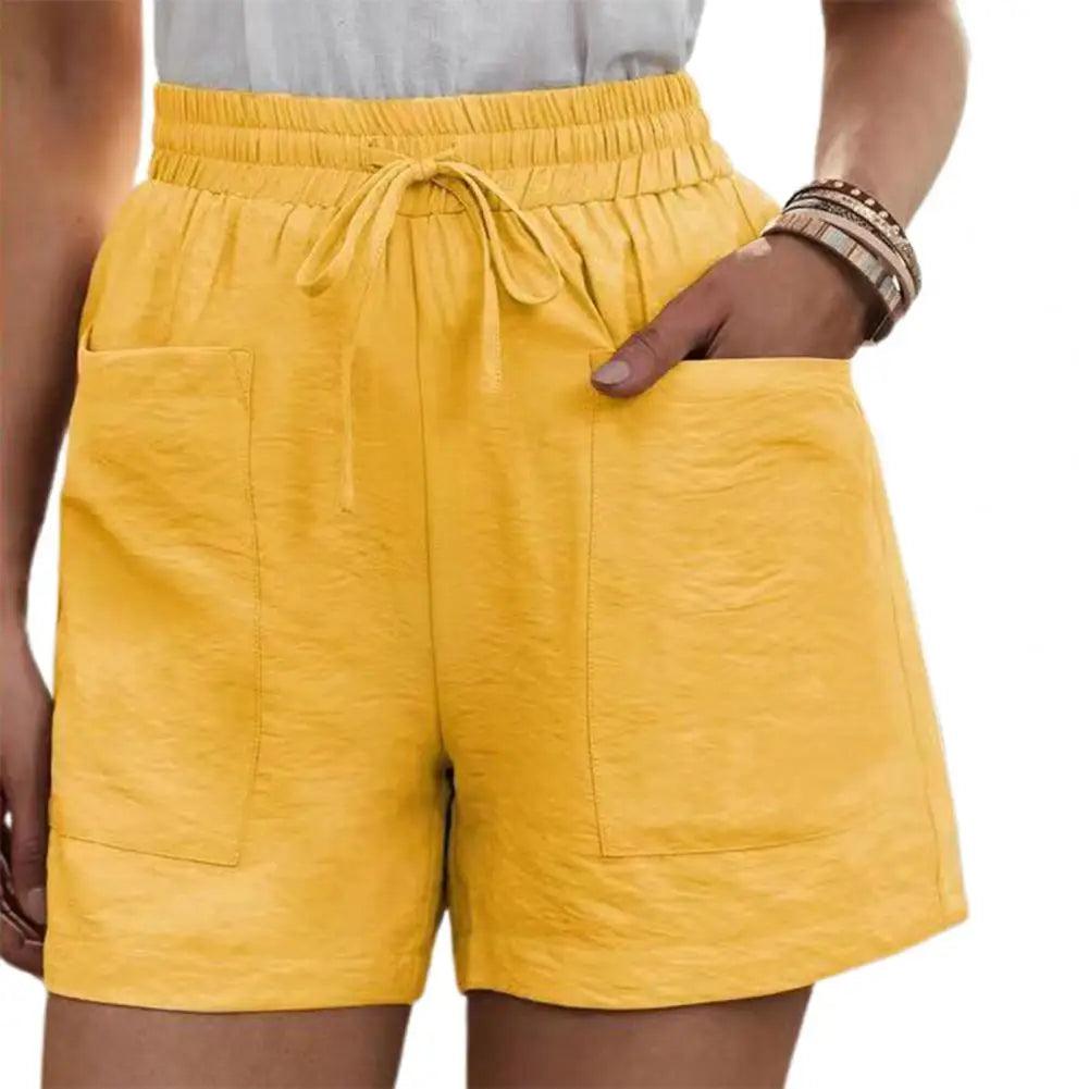 Oversized Shorts for Women's 2023 Summer Fashion Casual Loose Straight Shorts Women's Elastic Waist Cropped Pants-THAT FASHION STORE