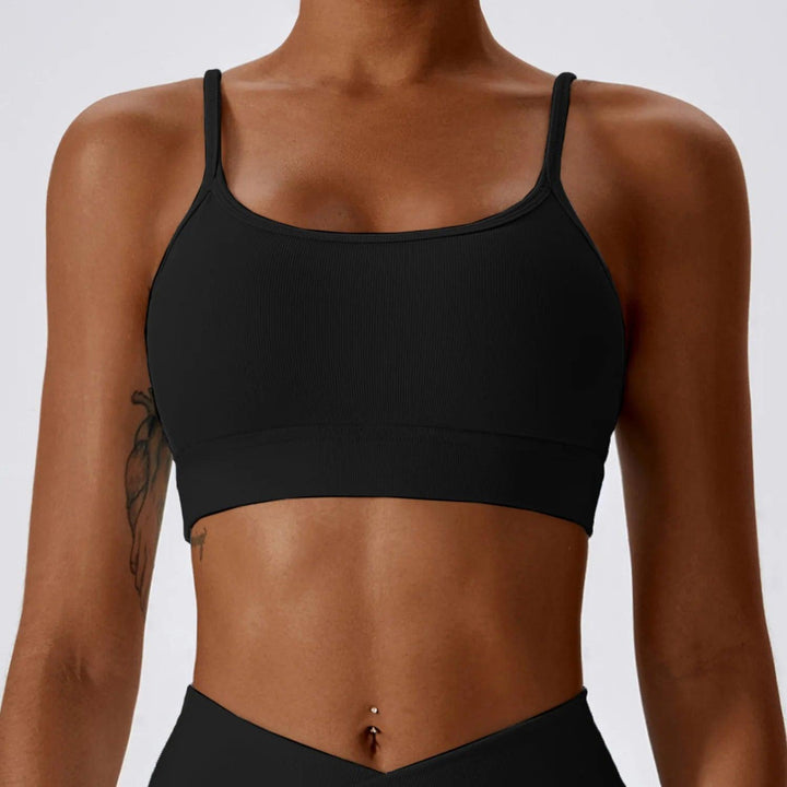 Women Bandage Sports Underwear Women Push Up Sport Bra Rib Yoga Top Gym Crop Top Brassiere Fitness Top Sport Bra Breathable Bras-THAT FASHION STORE