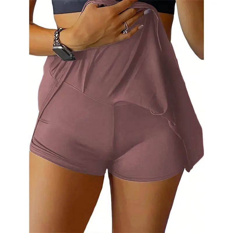 Tennis Skirt Casual Sport Shorts Skirts Running Shorts Women Summer Breathable Sweat Shorts Sexy High Waist Short Pant Outdoor-THAT FASHION STORE