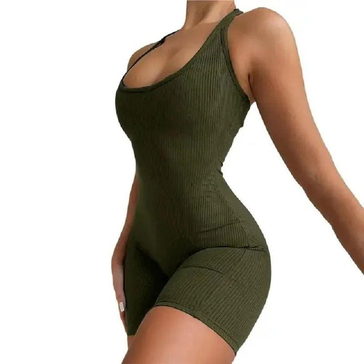 Women Bodysuit Sleeveless GymBackless Jumpsuit Workout Catsuit Bodycon Romper Sportswear Fitness Yoga Suit Sexy One Piece-THAT FASHION STORE