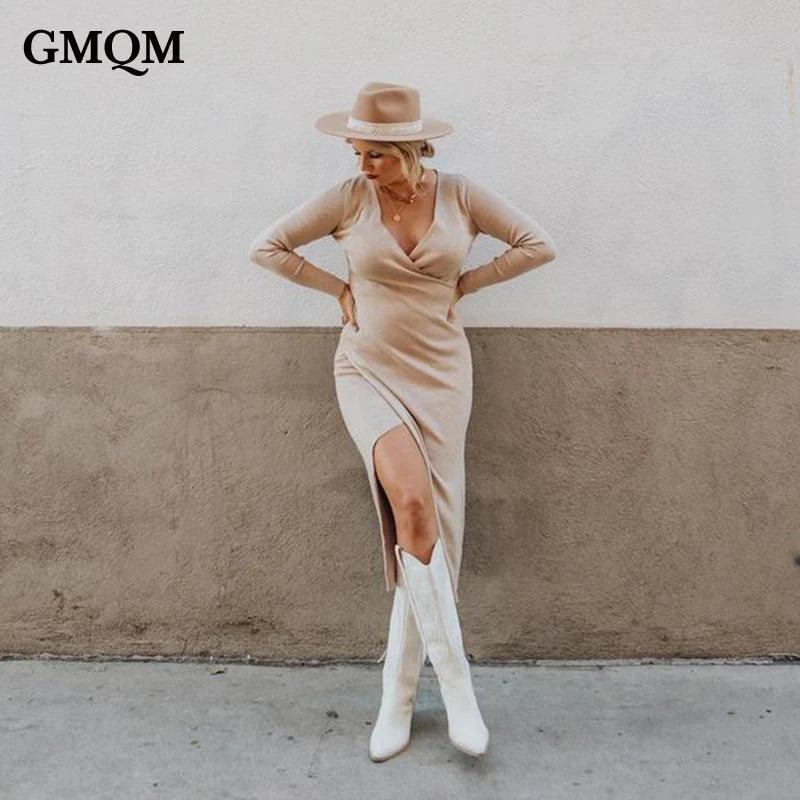 GMQM New Fashion Women 's Embroidered Western CowBoy Shoes Knee High Boots PU Chunky Heel Platform Boots Pointed Toe Punk Style-THAT FASHION STORE