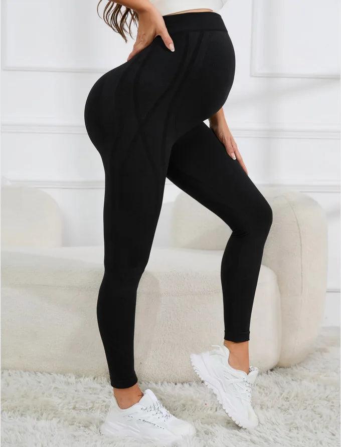 Women's Maternity Leggings Over The Belly Full Length Pregnancy Yoga Pants Active Wear Workout Leggings-THAT FASHION STORE