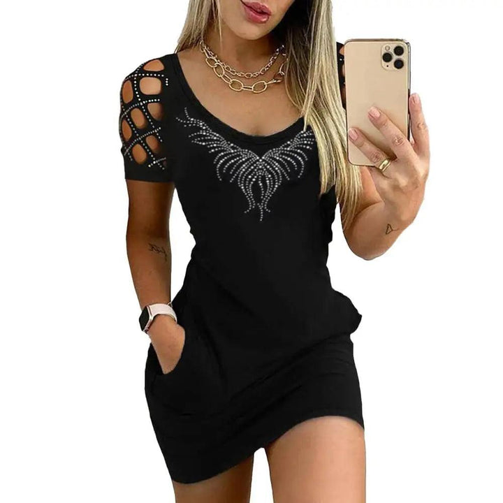 Sexy Club Hip Dress For Women 2023 Summer Slim Fit Short Skirt Elegant Pullover Female Y2K Crop Midi Dresses Vestido Girl Clothe-THAT FASHION STORE