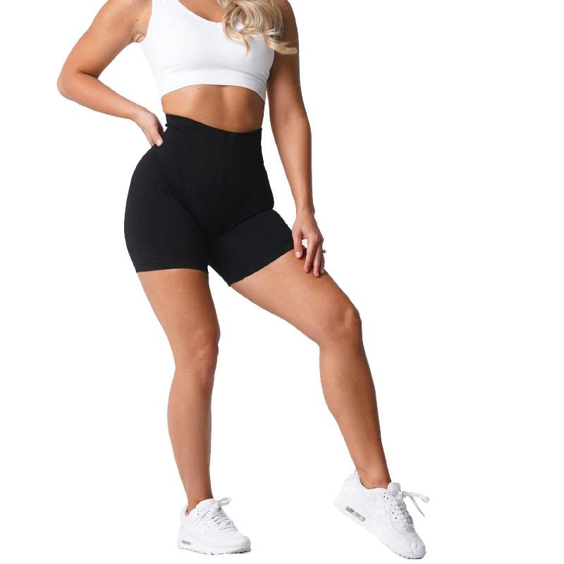 NVGTN Spandex Solid Seamless Shorts Women Soft Workout Tights Fitness Outfits Yoga Pants Gym Wear-THAT FASHION STORE