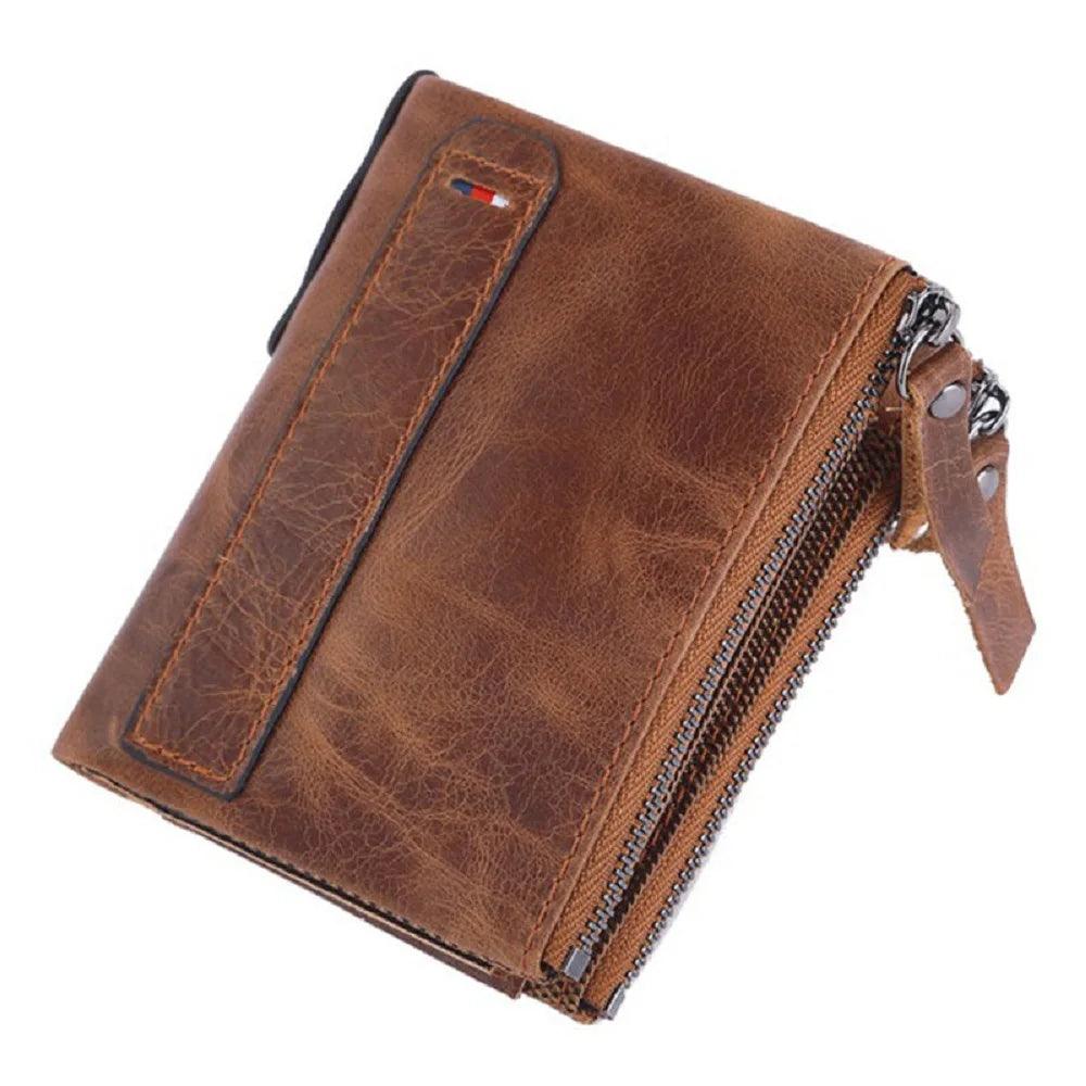 Short Wallet for Man Genuine Leather Luxury Wallet 100% Genuine Cow Leather Men Purse Women Porte Carte Male Lady Wallets PX017-THAT FASHION STORE