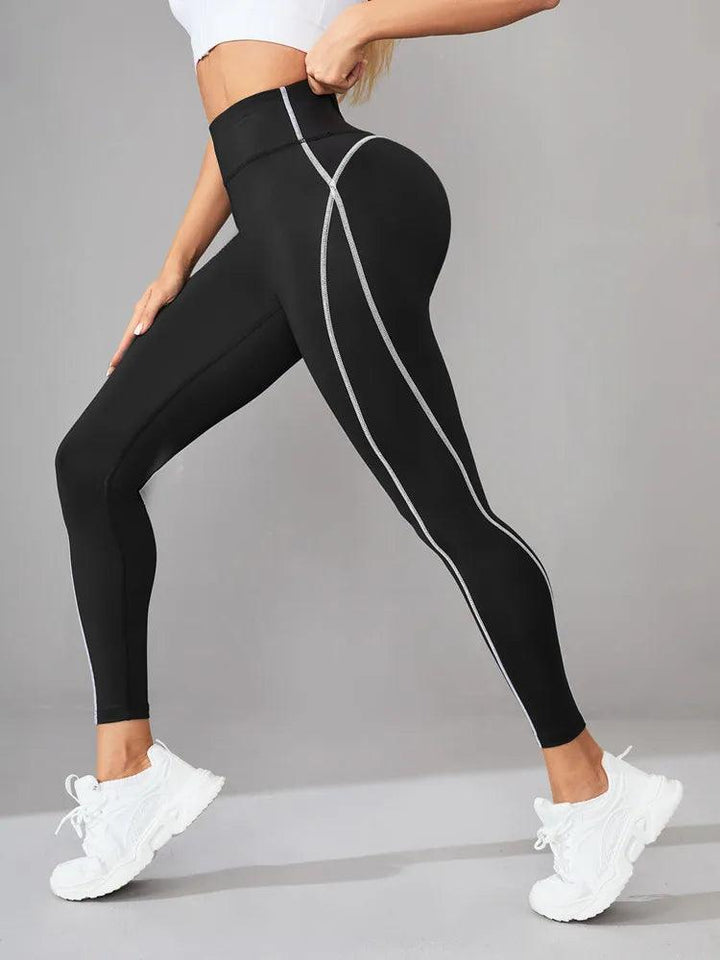 Women Gym Yoga Butt Lifting Leggings High Waist Quick Dry Sports Pants With Elastic Waistband Exercise Trousers Workout Leggings-THAT FASHION STORE