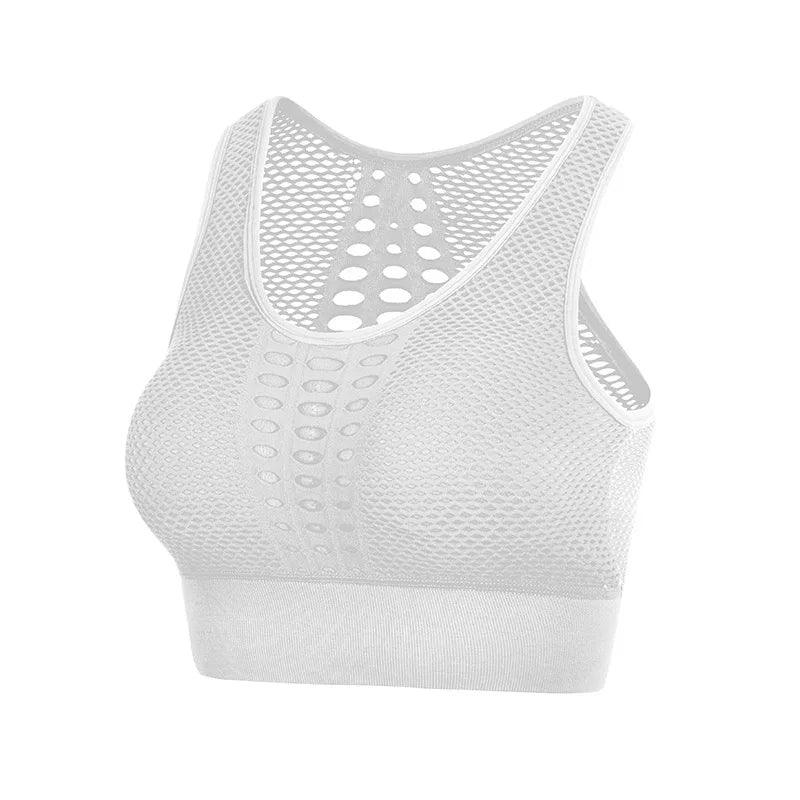 Women Breathable Active Bra Sports Bra Sexy Mesh Sports Top Push Up Gym Fitness Underwear Female Seamless Running Yoga Bra-THAT FASHION STORE