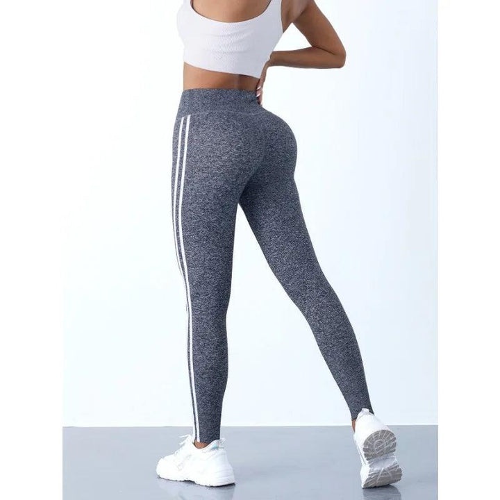 Yoga Leggings Women Striped Slim Sports Pants High Waist Hip Liftting Casul Tights Workout Running Stretchy Gym Leggings-THAT FASHION STORE