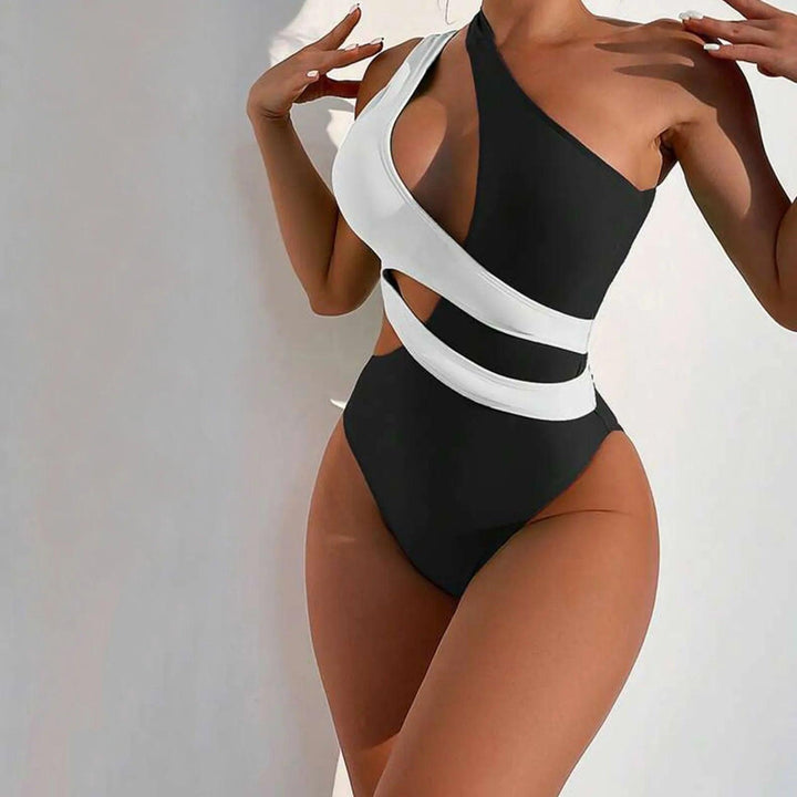 Bikinis One-Piece Swimwear Cut-out One Shoulder One Piece Swimsuit Summer Beach Swimwear Bathing Suit For Women-THAT FASHION STORE