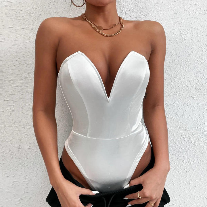 Jumpsuit Women 2024 Short Bodysuit Lingerie Elegant Party overalls luxury Sexy Evening Dresses open back Off Shoulder One-pieces-THAT FASHION STORE