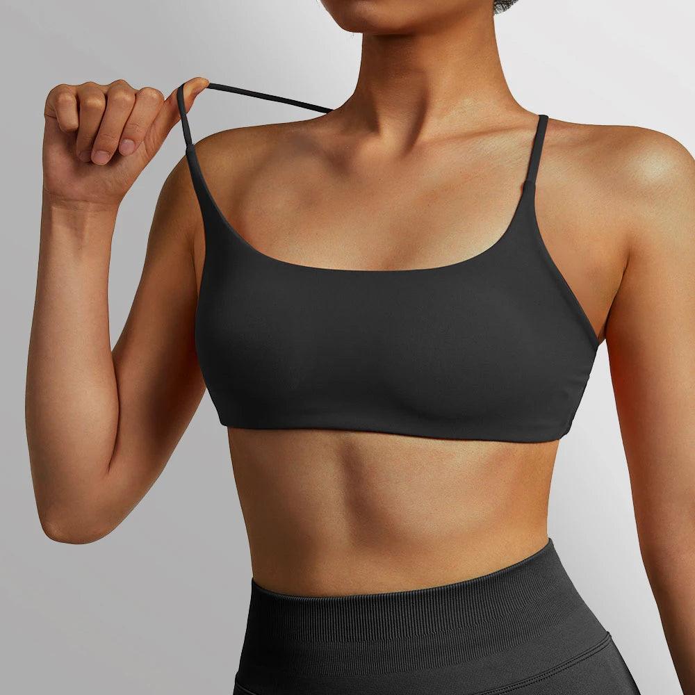 Sports Bra For Fitness Women With Pad Workout Running Tank Top Female Backless Shockproof Breathable Underwear Yoga Bra Women-THAT FASHION STORE