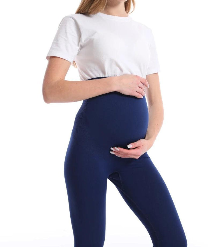 High Waist pregnancy Leggings Skinny Maternity clothes for pregnant women Belly Support Knitted Leggins Body Shaper Trousers-THAT FASHION STORE