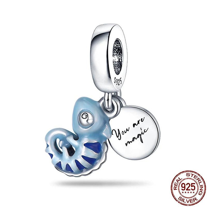 Hot Sale 925 Silver Chameleon Firefly Charm Fits Original Pandora Charm Bracelet Silver 925 Charm Beads DIY Boutique Jewelry-THAT FASHION STORE