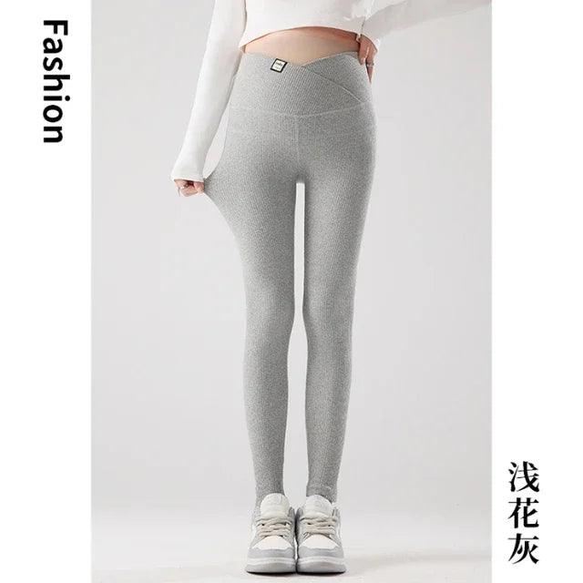 Across V Belly Maternity Legging 2024 Spring Summer Fashion Pencil Pants Clothes for Pregnant Women Youth Pregnancy Casual Wear-THAT FASHION STORE