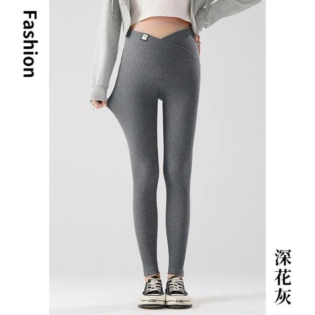 Across V Belly Maternity Legging 2024 Spring Summer Fashion Pencil Pants Clothes for Pregnant Women Youth Pregnancy Casual Wear-THAT FASHION STORE