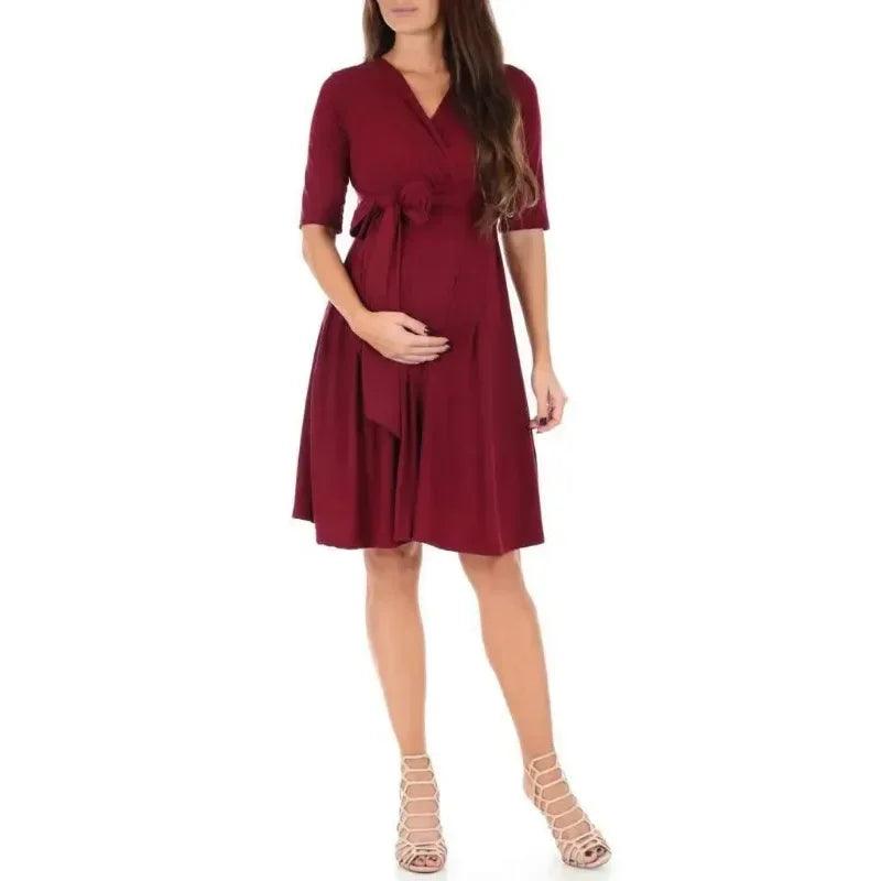 Color Women's Summer Pregnant Women's Dress Nursing Maternity for Pregnant Women Fashion Dresses Pregnancy Dress-THAT FASHION STORE