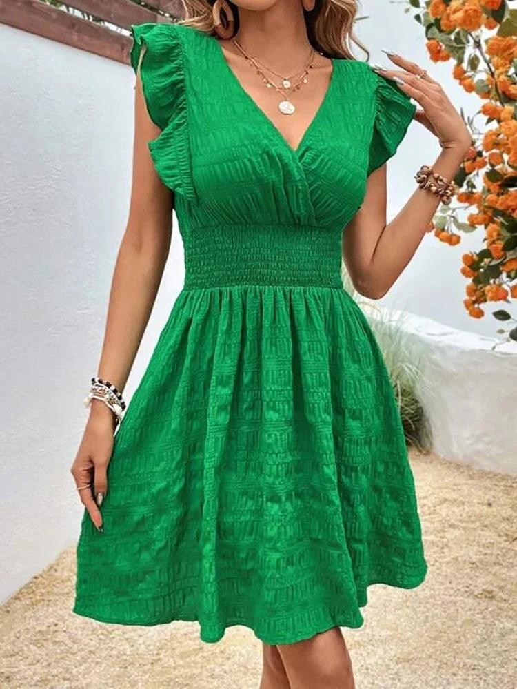 Elegant Short Dresses For Women Summer,Casual Holiday Beach Dress,Fashion Summer Dresses 2024,Summer Clothes Women 2024-THAT FASHION STORE