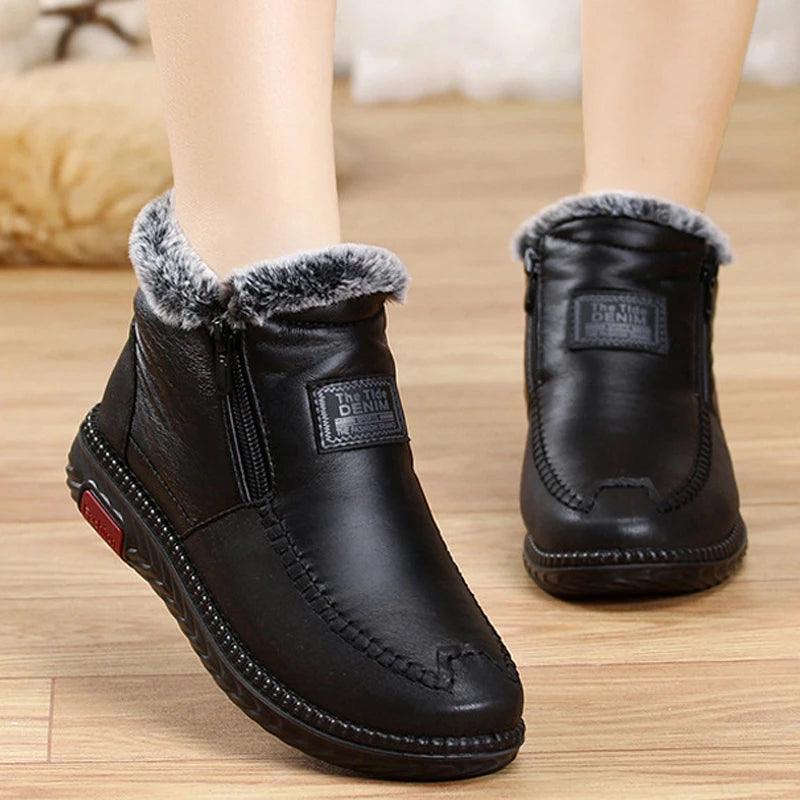 Women Snow Boots Waterproof Winter Plush Casual Women Shoes Antislip Female Ankel Boots 2023 Fashion Women Boots-THAT FASHION STORE