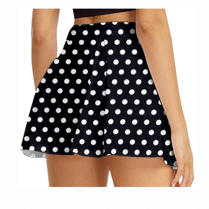 Women Sport Skort Running Gym Yoga Bottoming Pants Skirt Casual High Waisted Shorts Mini Skirt Print Dress-THAT FASHION STORE