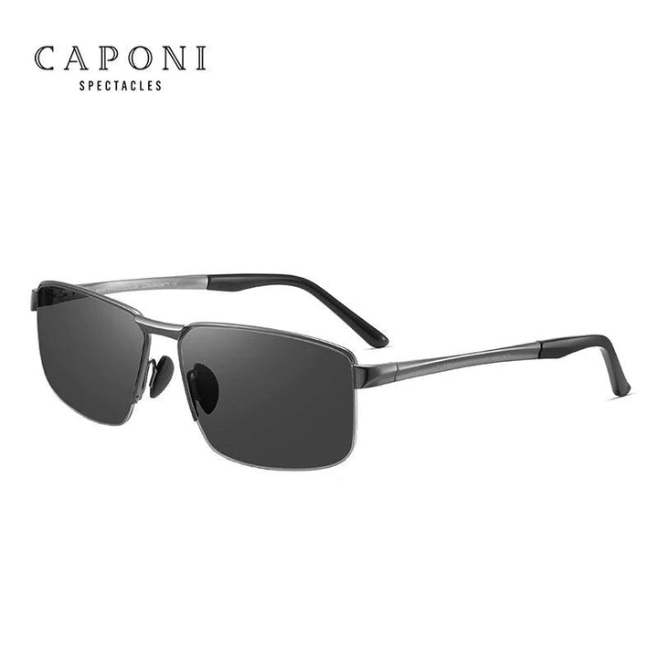 CAPONI New Sunglasses For Men Nylon Polarized Photochromic Alloy Driving Sun Glasses UV400 Brand Designer Shades BS8917-THAT FASHION STORE