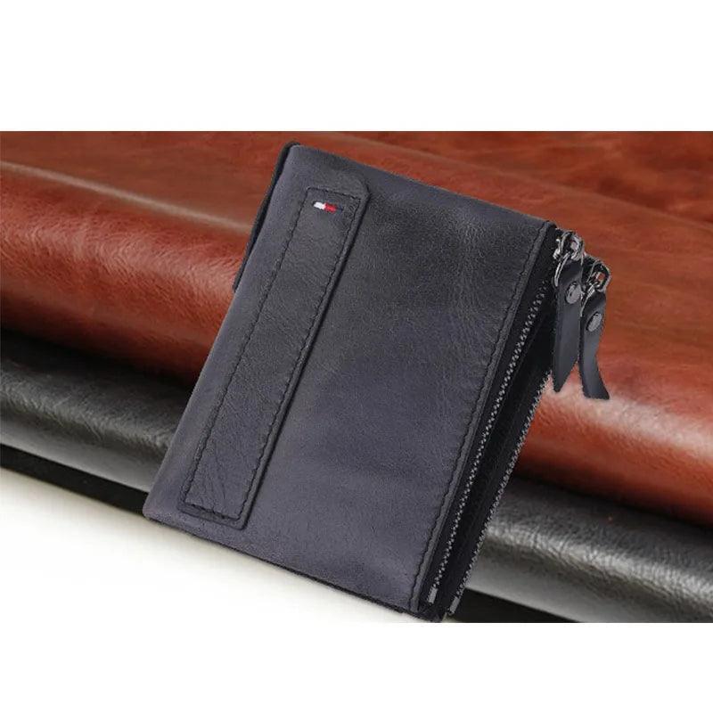 Short Wallet for Man Genuine Leather Luxury Wallet 100% Genuine Cow Leather Men Purse Women Porte Carte Male Lady Wallets PX017-THAT FASHION STORE