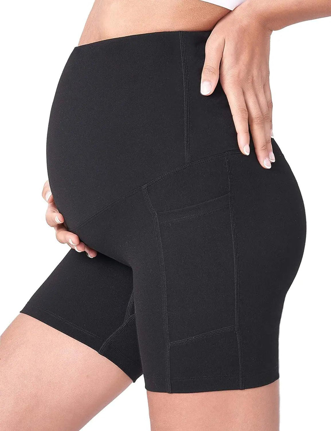 Pregnant women's pants, summer thin bottomed capris shorts, yoga shark pants, summer clothing-THAT FASHION STORE