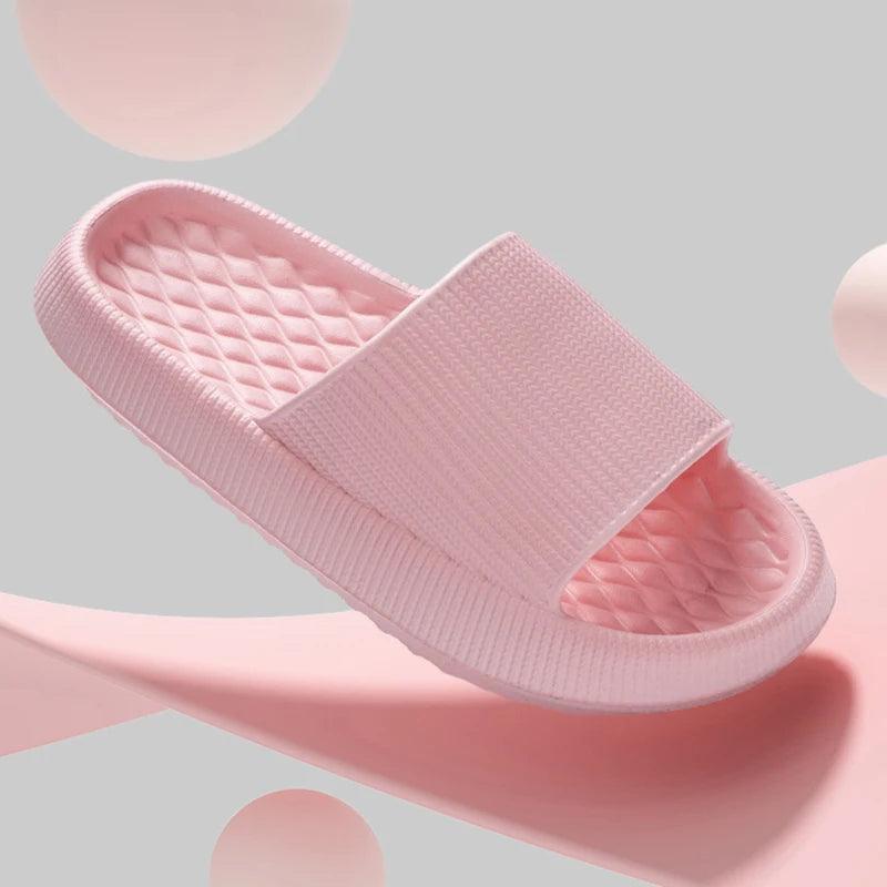 Eva Thick Platform Cloud Slippers Women Soft Sole Pillow Slides 2024 Summer Beach Sandals Woman Non Slip Bathroom Home Shoes-THAT FASHION STORE