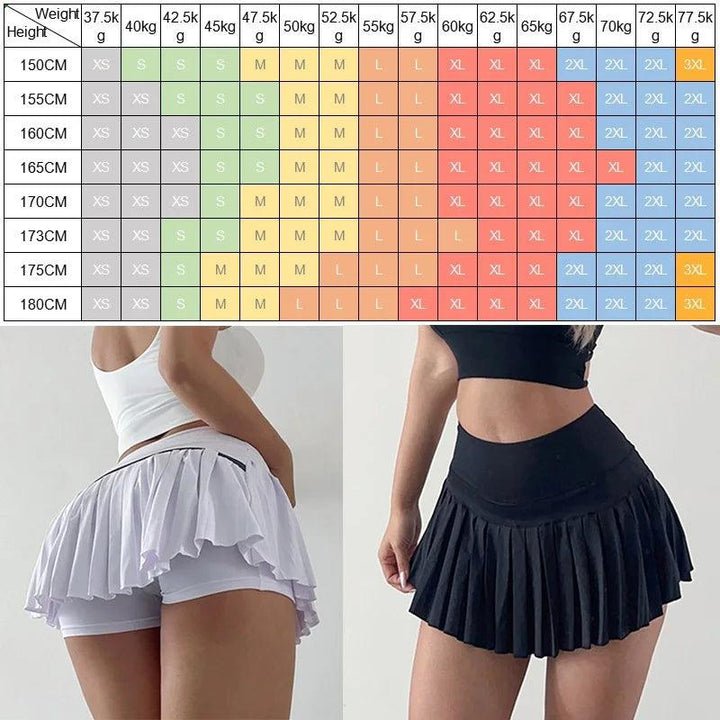 Cloud Hide Quick Dry Sports Skirt Gym Dancing Tennis Skirts for Women XL Workout Cycling Fitness Shorts High Waist Running Skort-THAT FASHION STORE