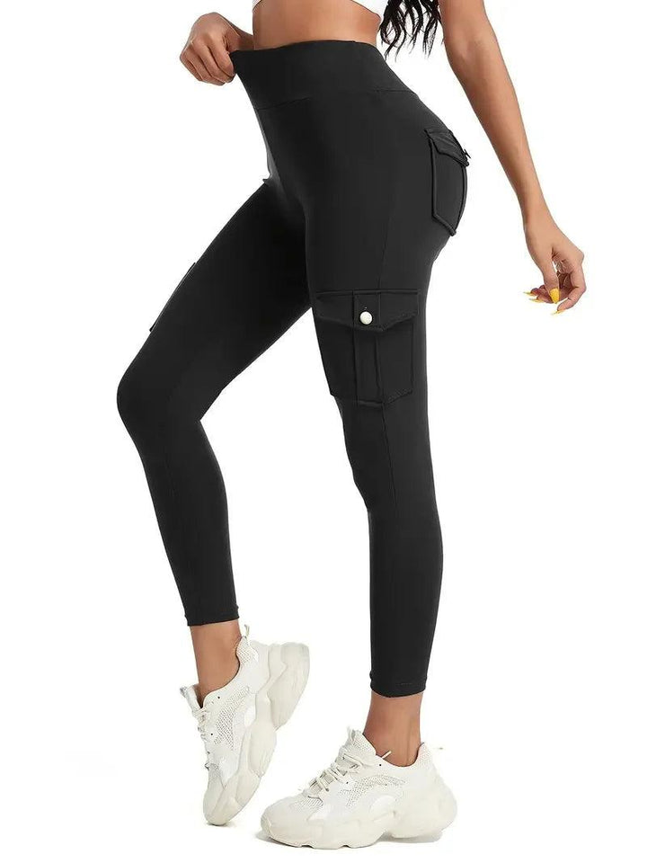 Super Comfortable and Fashionable Multi Pocket Yoga Breathable Sports Pants - Perfect for Running and Fitness Workwear-THAT FASHION STORE