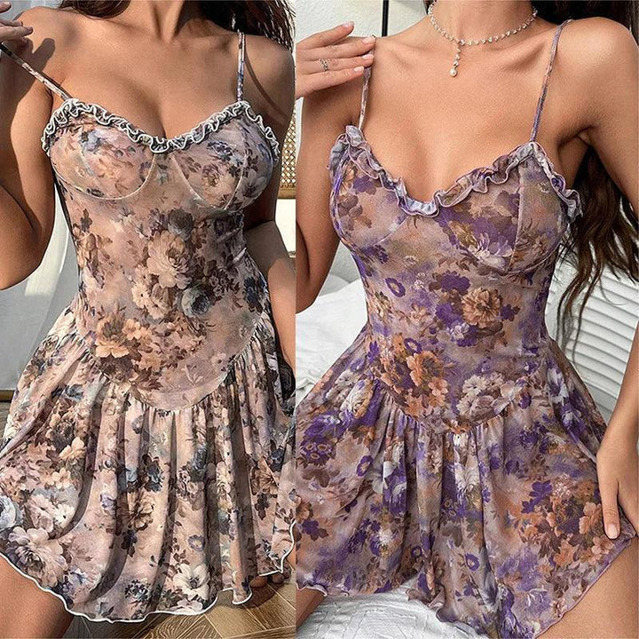 Dress Fragmented European style camisole youth dress short skirt female dresses sexy costume women Female clothing robe femmes-THAT FASHION STORE